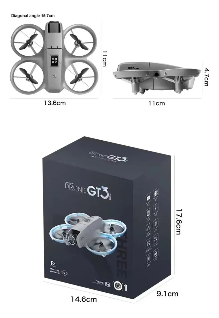 Drone GT3 com Câmera e Luzes LED - Foto 5