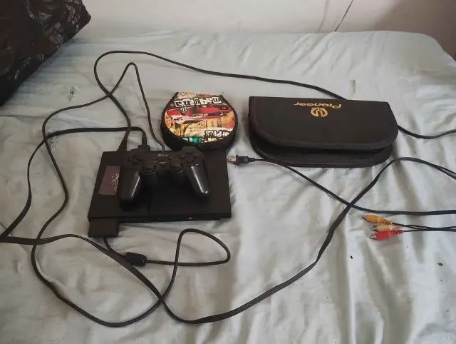 PS2 Slim Funcionando 100% + 55 Jogos Clássicos (GTA, God of War, NFS) - Foto 6