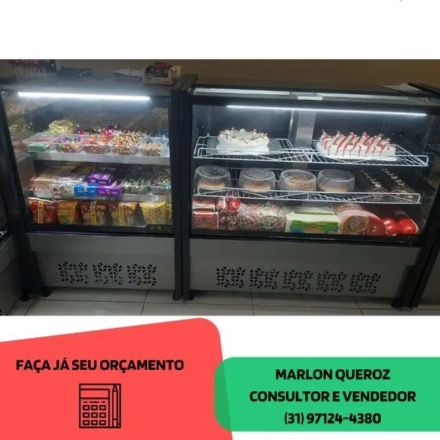 Balcão de Bolos e Tortas Polar Preto