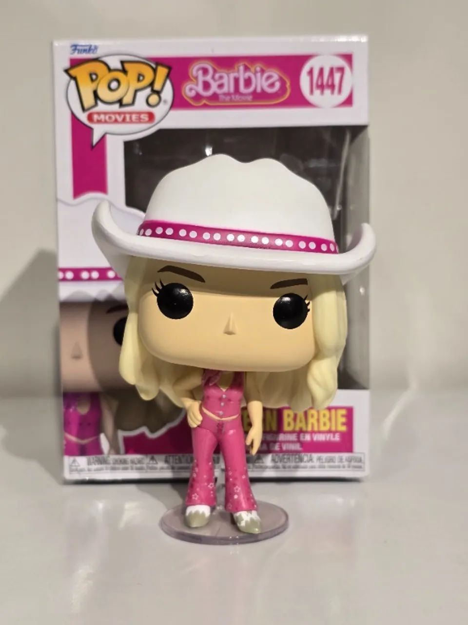 POP Films : Barbie – Gold Disco Barbie Funko Figurine en vinyle (livrée avec étui de protection compatible), multicolore, 9,5 cm