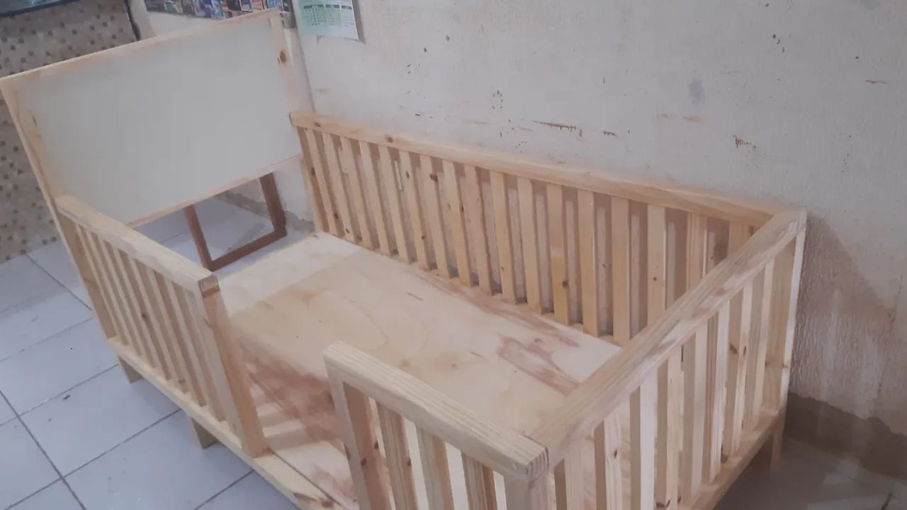 Cama montessoriana em madeira pinus  - Foto 3