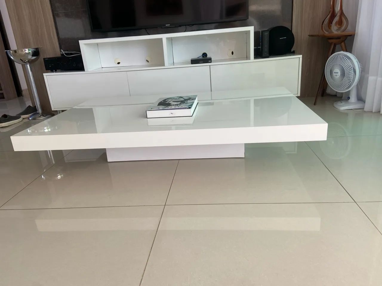 Mesa de centro laqueada branca65171913300098121