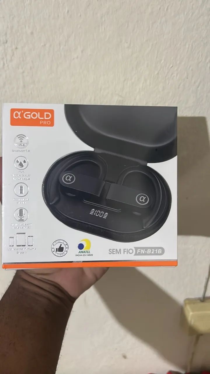 Fone de Ouvido, Bluetooth 5.4, IPX5 à Prova D'Água, 45h de Bateria, Com Microfone Embutido