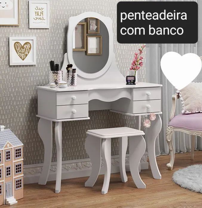 Penteadeira cor branca novo tenho outros modelos WhatsApp 