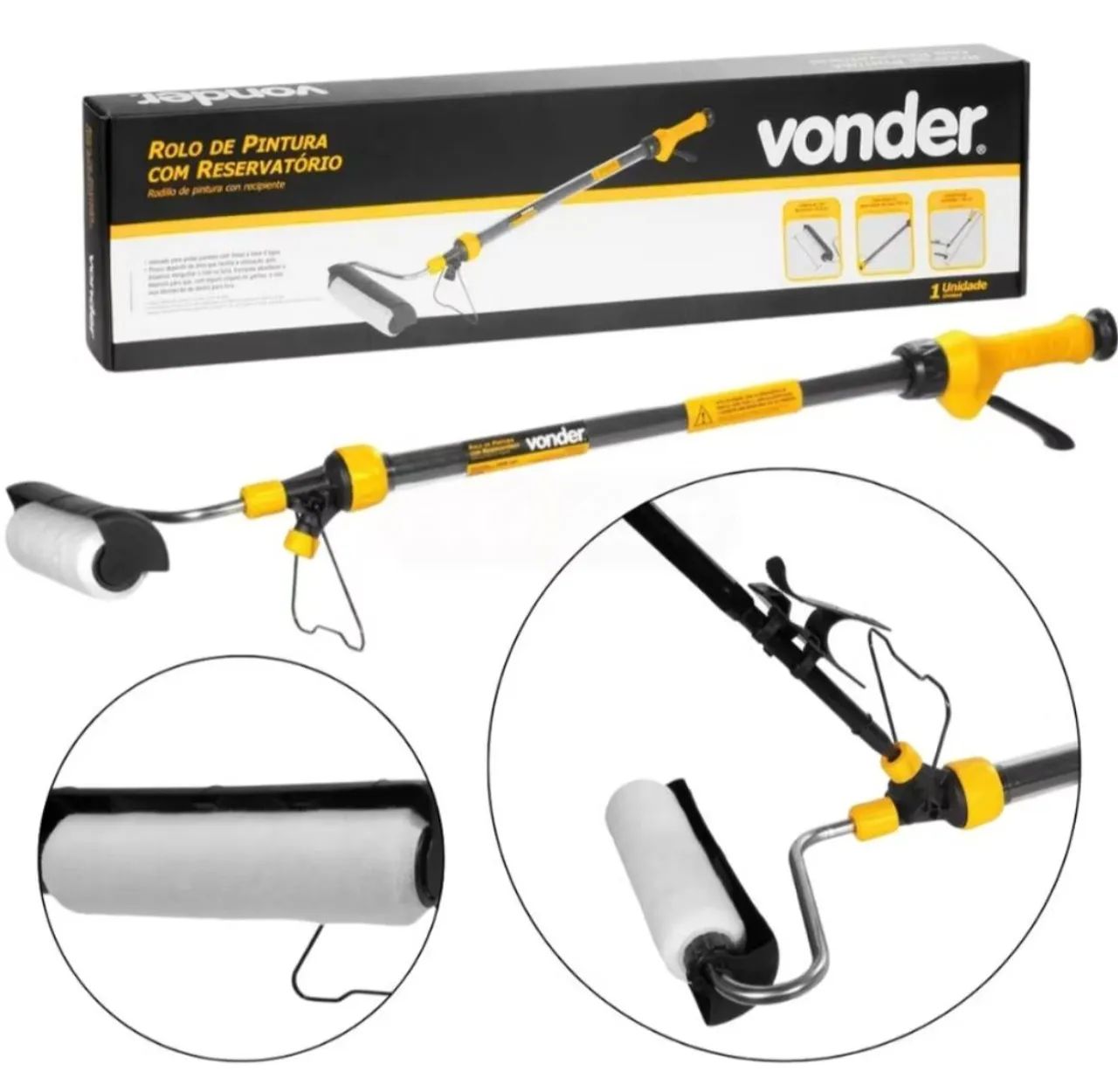 Rolo de Pintura com Reservatório Vonder