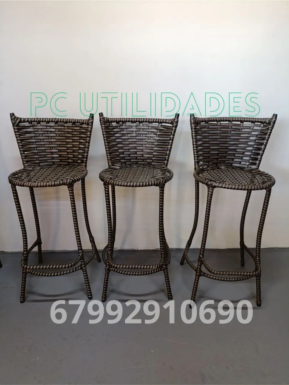 Banquetas alta em junco sintético  - Foto 4