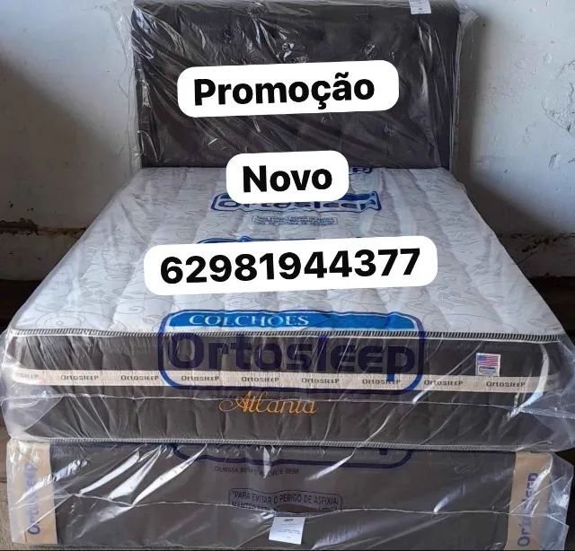 Colchão molas e base (novo) 