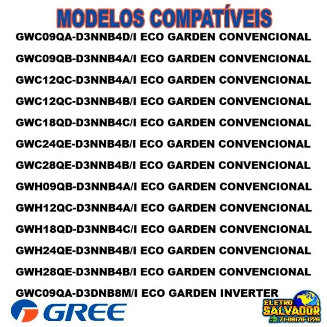 Controle Ar Condicionado Split Green Bay Gree Gardem  - Foto 5