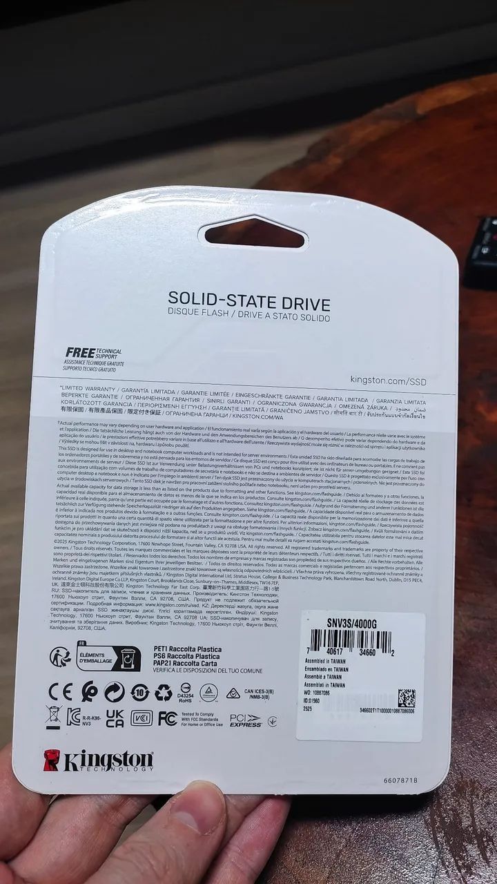 SSD M.2 Kingston NV3 4TB - Foto 2