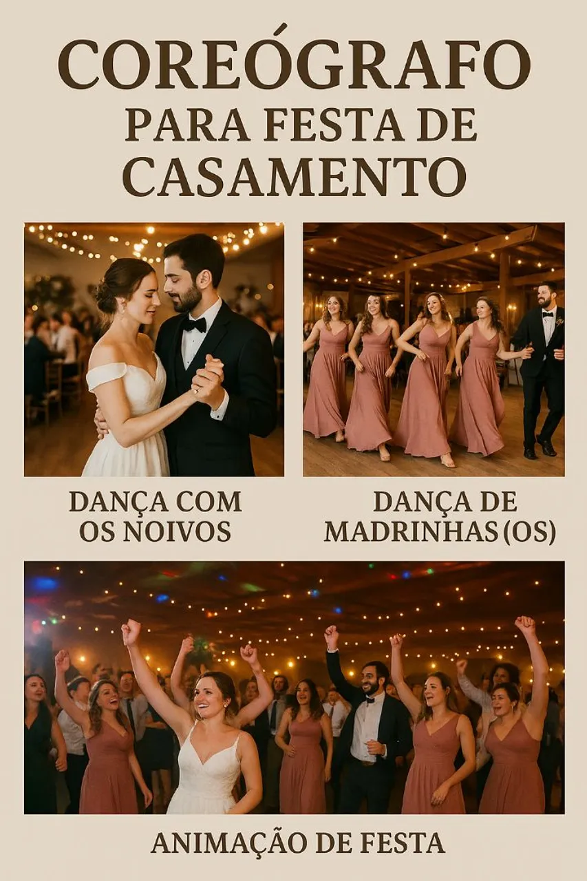 Coreógrafo para festa se casamentos
