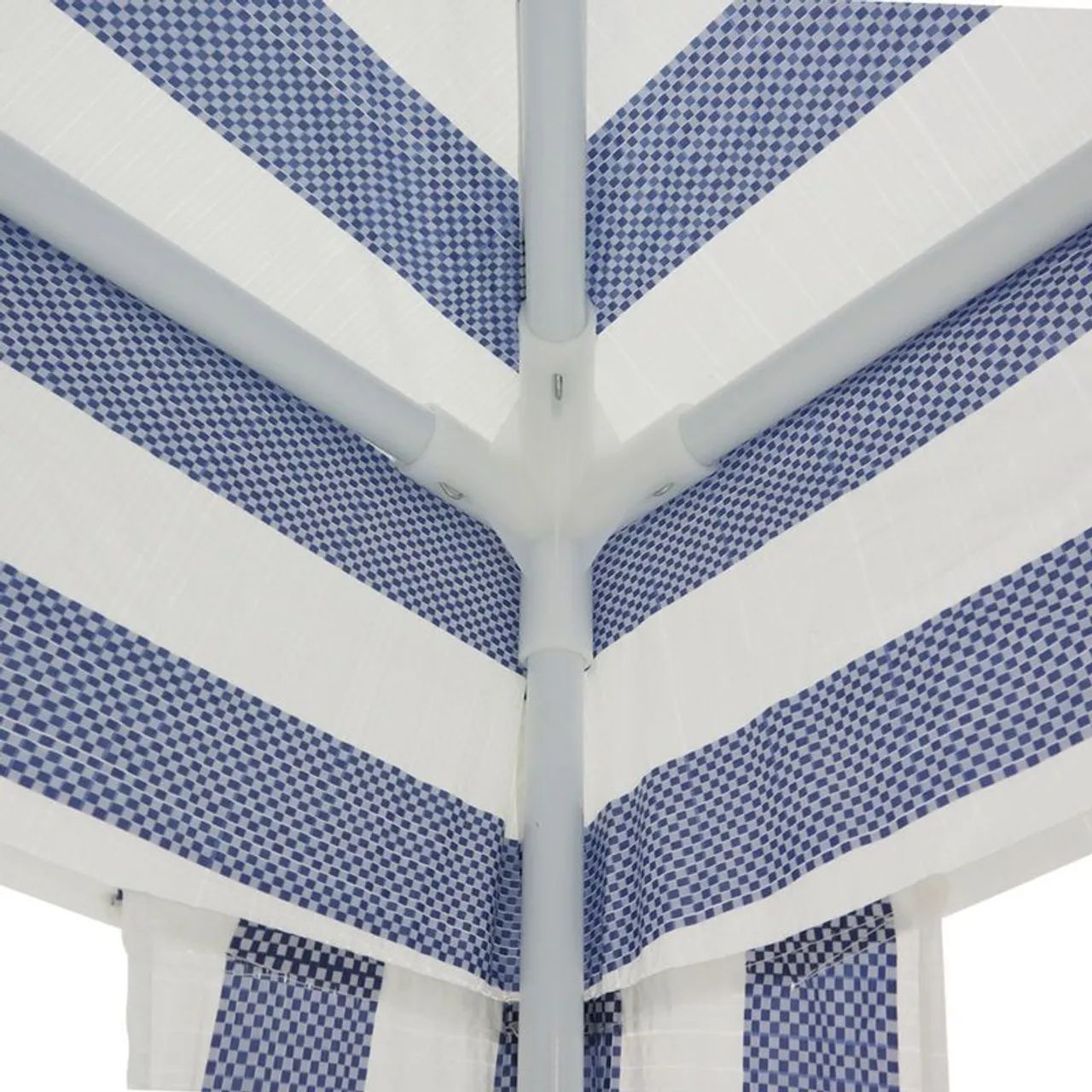 Tenda Gazebo Tubular 3m x 3m Polietileno Azul e Branca Bel - Foto 3