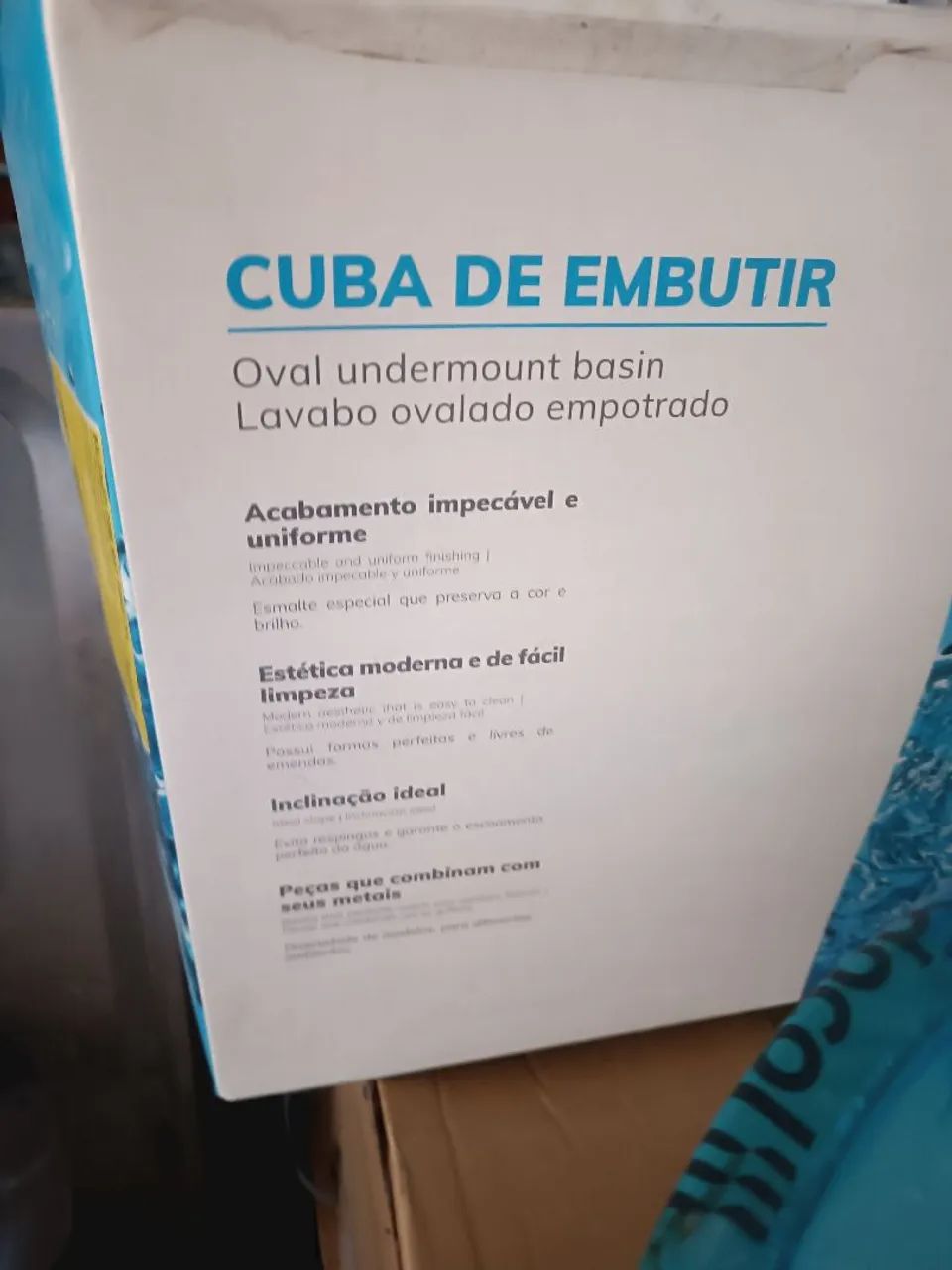 Cuba branca de embutir 36cm L x 45 C x 16.5cm prof VENDE SE  - Foto 6