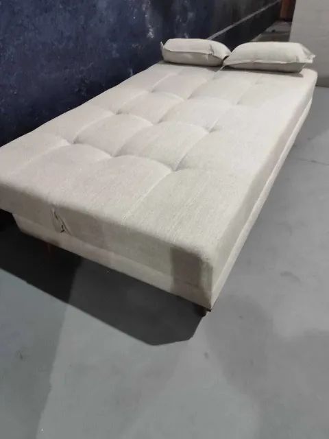 Sofá cama de 1.83m com tecido no linho  - Foto 2