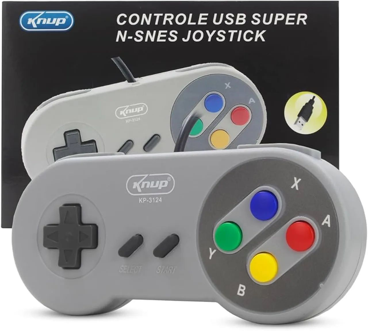 Controle Usb Snes Super Nintendo Para Pc Raspberry Mac Linux