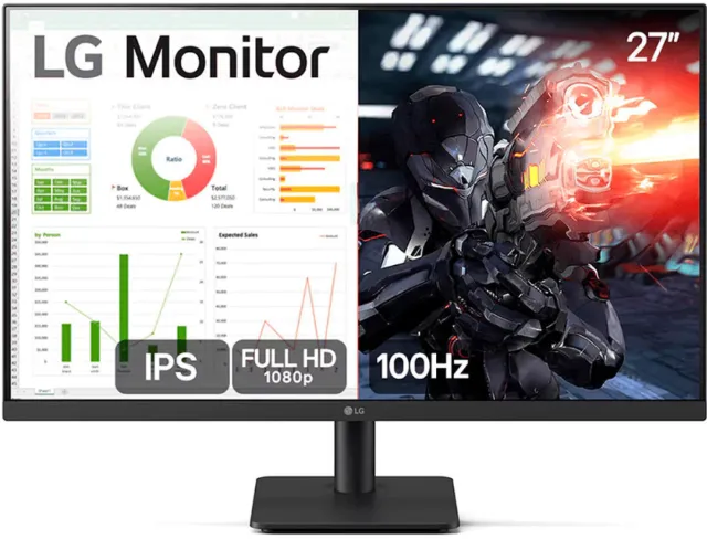Monitor LG 27 Full HD 5ms IPS 100Hz - NOVO