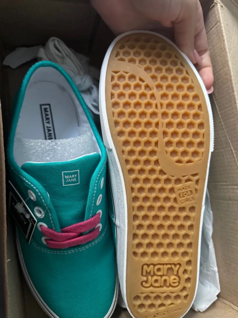 Tênis Mary Jane Verde - Foto 3