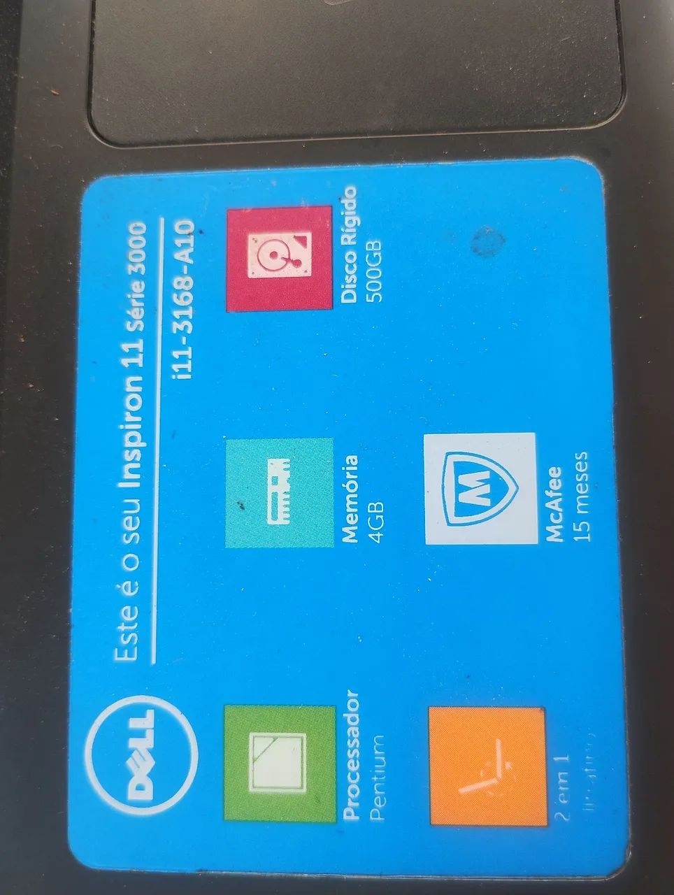 Notebook Dell Inspiron 11 Série 3000