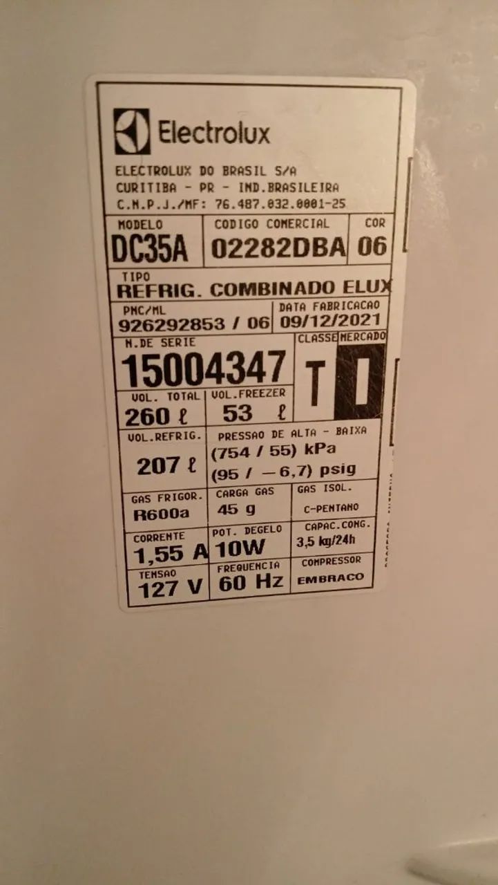 Geladeira Electrolux Fross Free 260L - Foto 4