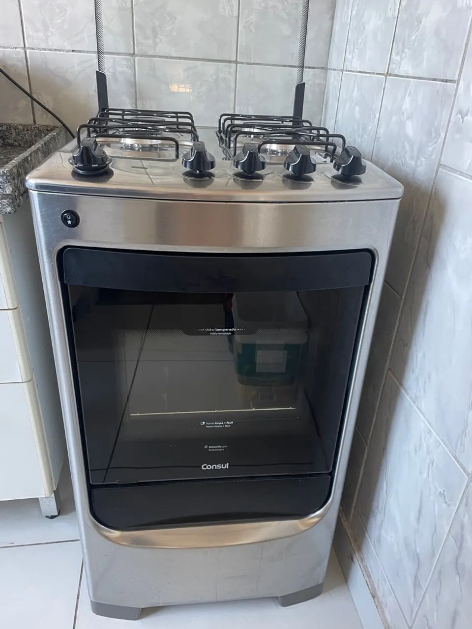 Fogão Consul 4 bocas com tampa de vidro - Foto 4