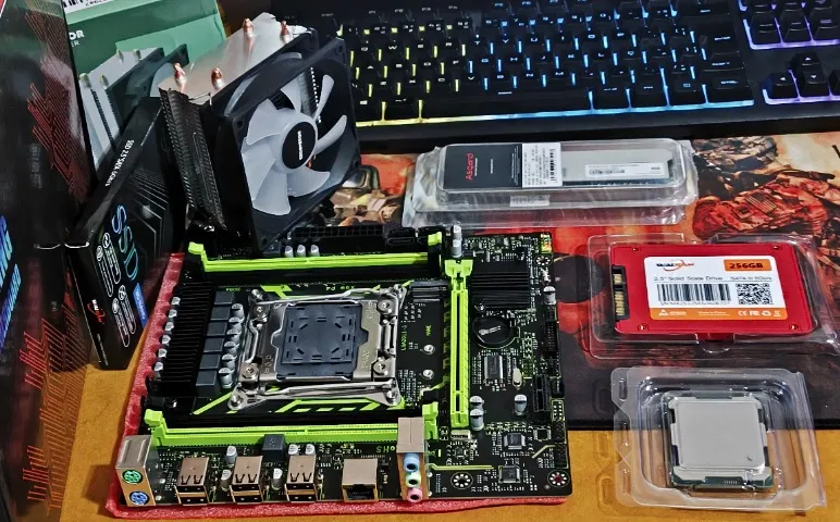 Kit Xeon 2630v4 Zsus X99 P4 Memória 2x8GB (16GB) Ssd 256Gb e Cooler