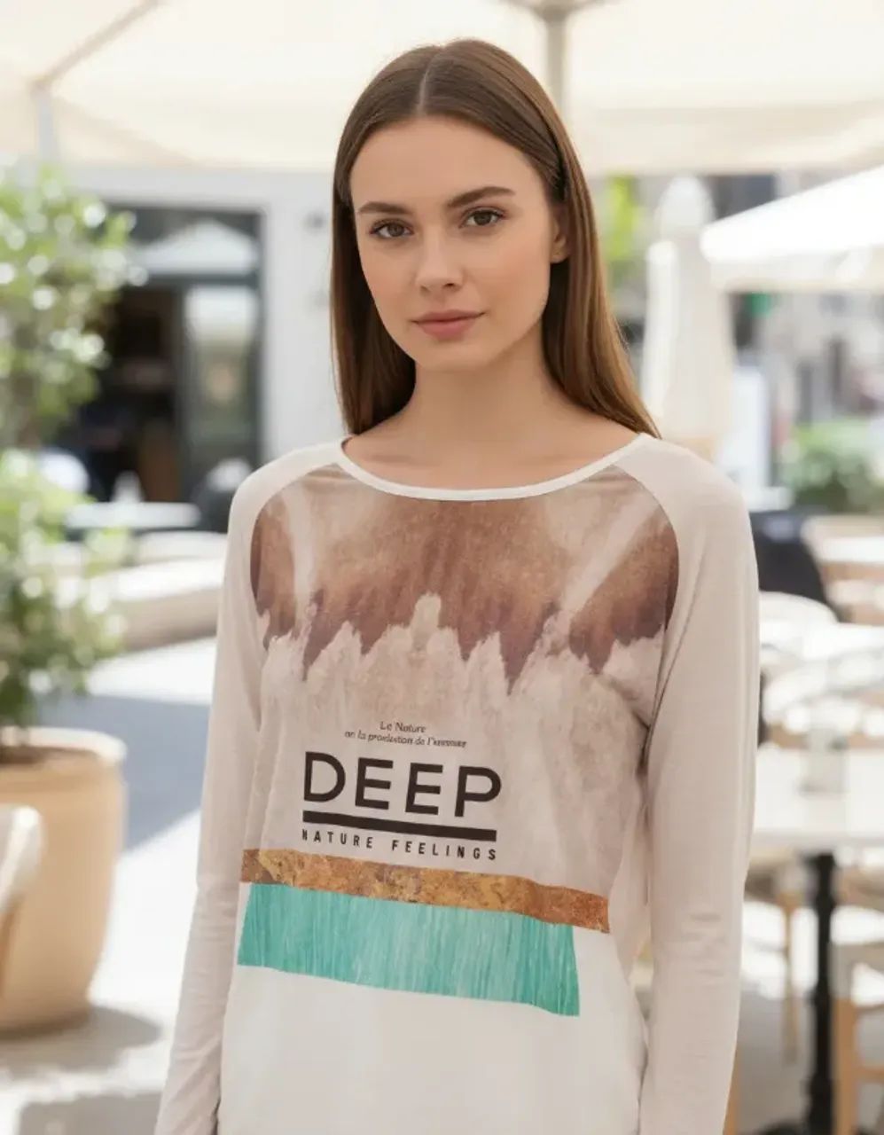 blusa manga longa bege zara