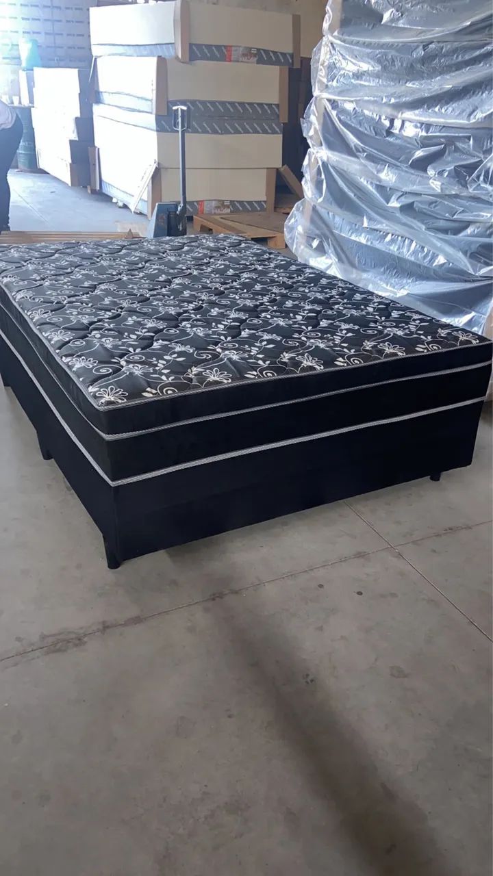 Cama de casal com 10cm de espuma nova - Foto 3