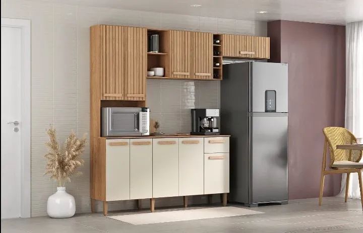 Armário de cozinha Canelato 3D