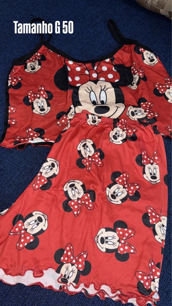 Conjunto Pijama Stitch - Tamanho G - Foto 5