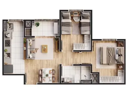 PLANTA 50m²