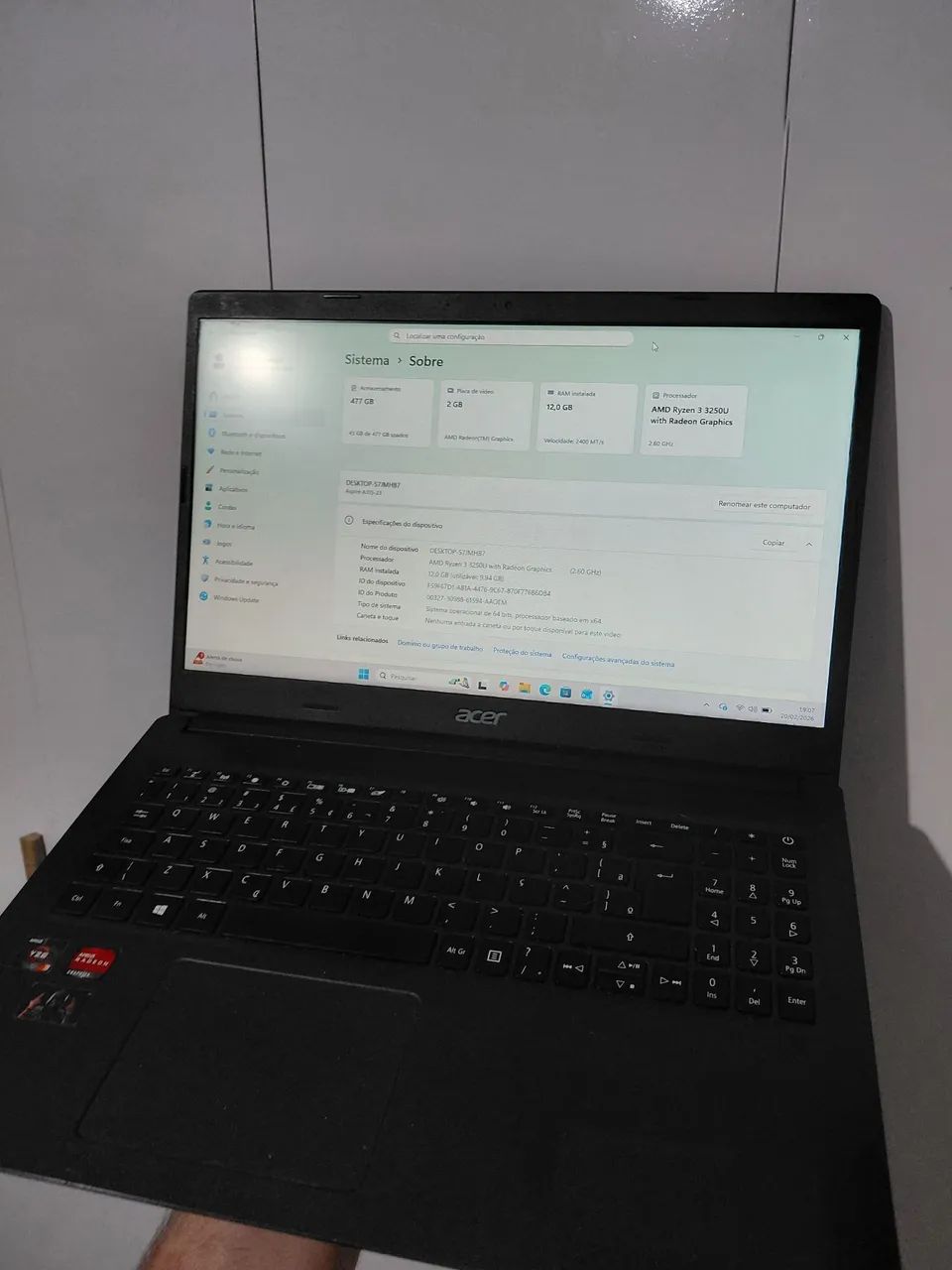 Notebook ryzen 12gb ram ssd 512gb - Foto 3