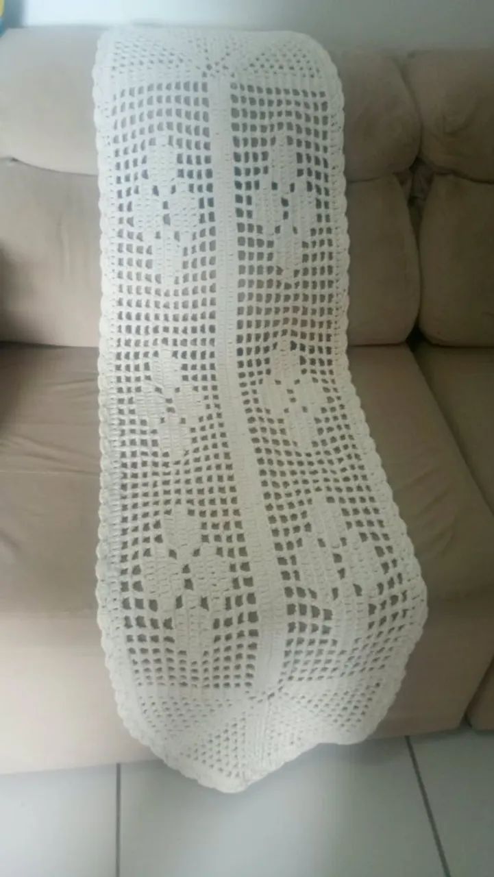 Peça de crochê 