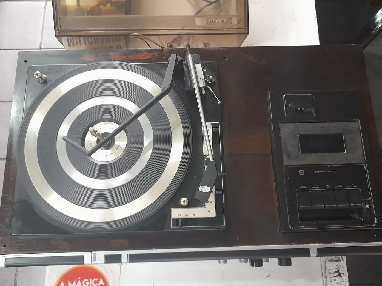 Aparelho antigo de som 3×1 sharp solid state modelo sg 165 ano 1976 - Foto 2