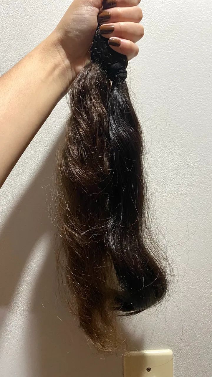 Cabelo Humano Brasileiro Premium 40cm - 100g | Castanho Natural - Foto 5