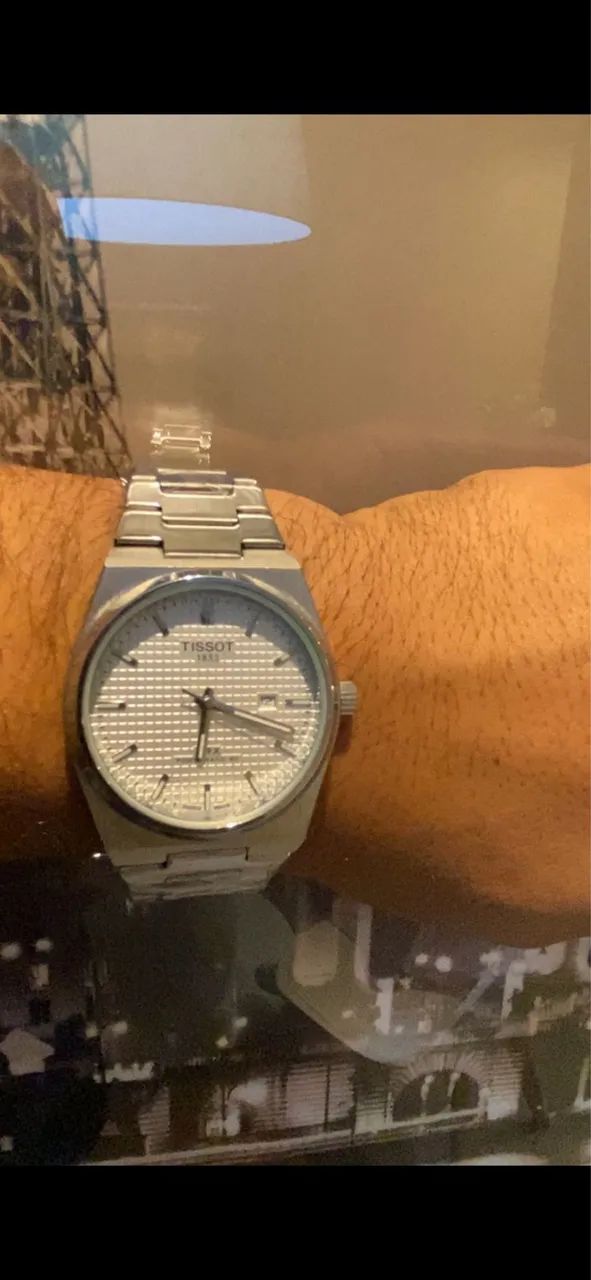 RELÓGIO DE PULSO TISSOT FUNDO DE VIDRO 