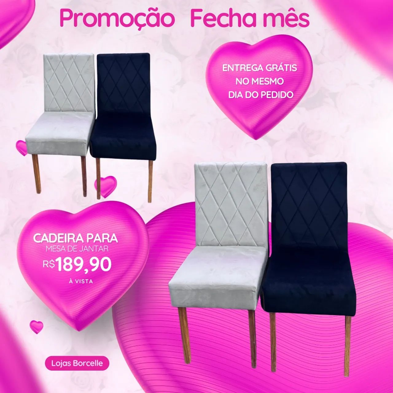 Cadeira para mesa de jantar com pés de madeira 