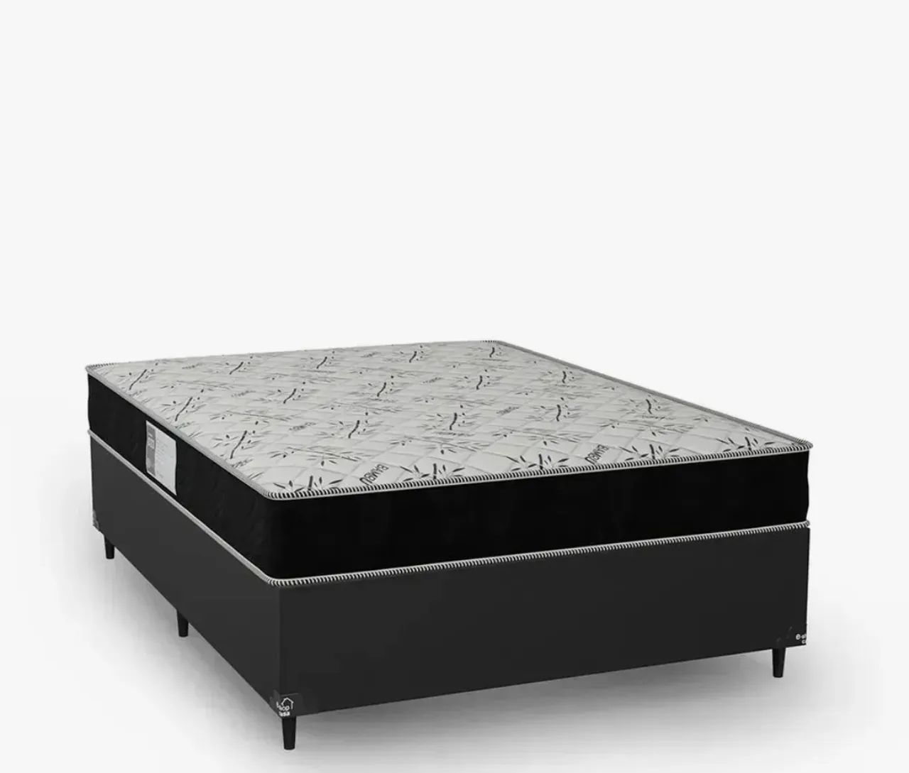 Cama Ortobom - Colchão + Box - Casal - 