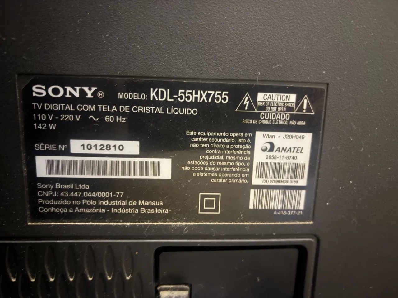 Televisão Sony - 55 polegadas - com defeito - Foto 2