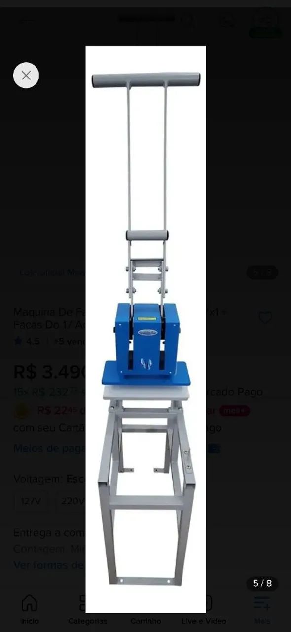 Maquina de Fazer chinelo 