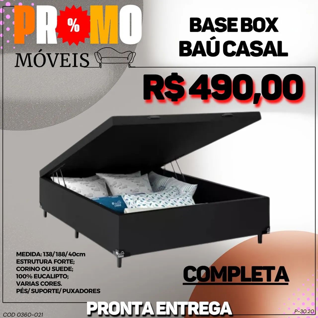 Base baú casal - Foto 4