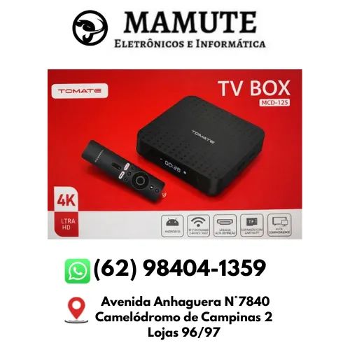 Tv Box Tomate 4k Android 10 Com Visor Digital Preto De Voz Hdmi Wifi