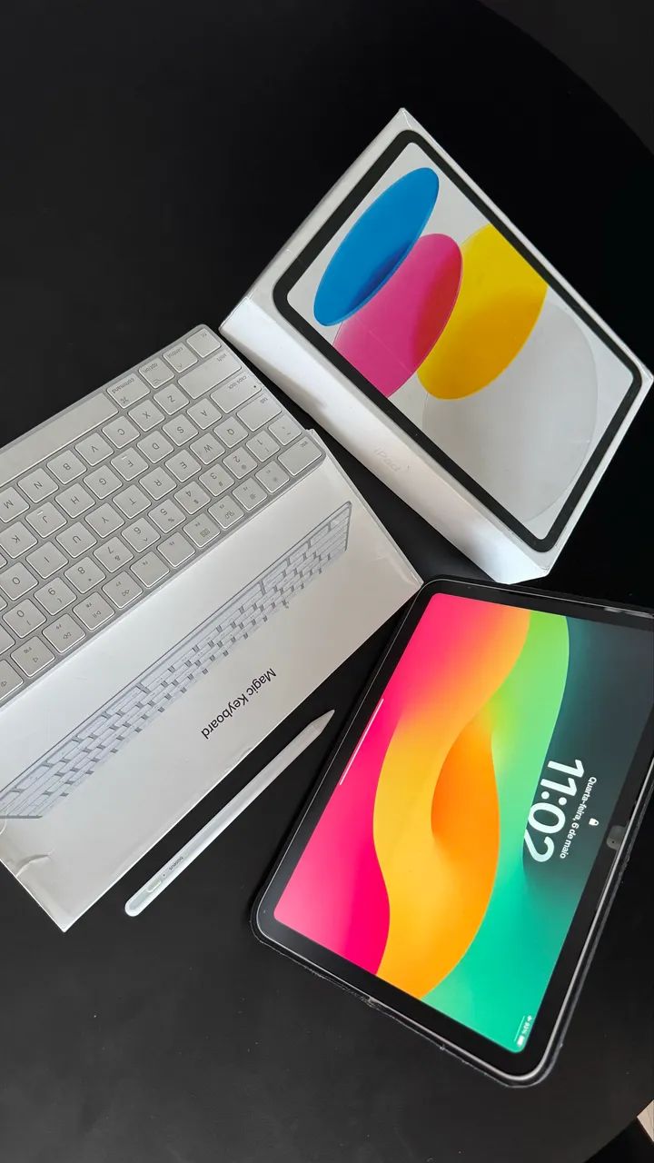 iPad 10 Geração 64 GB + Kit Magic Apple (Mouse + Teclado + Caneta