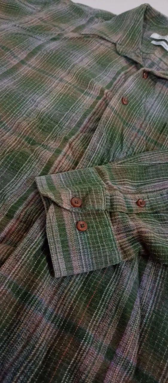 Camisa xadrez manga longa  - Foto 4