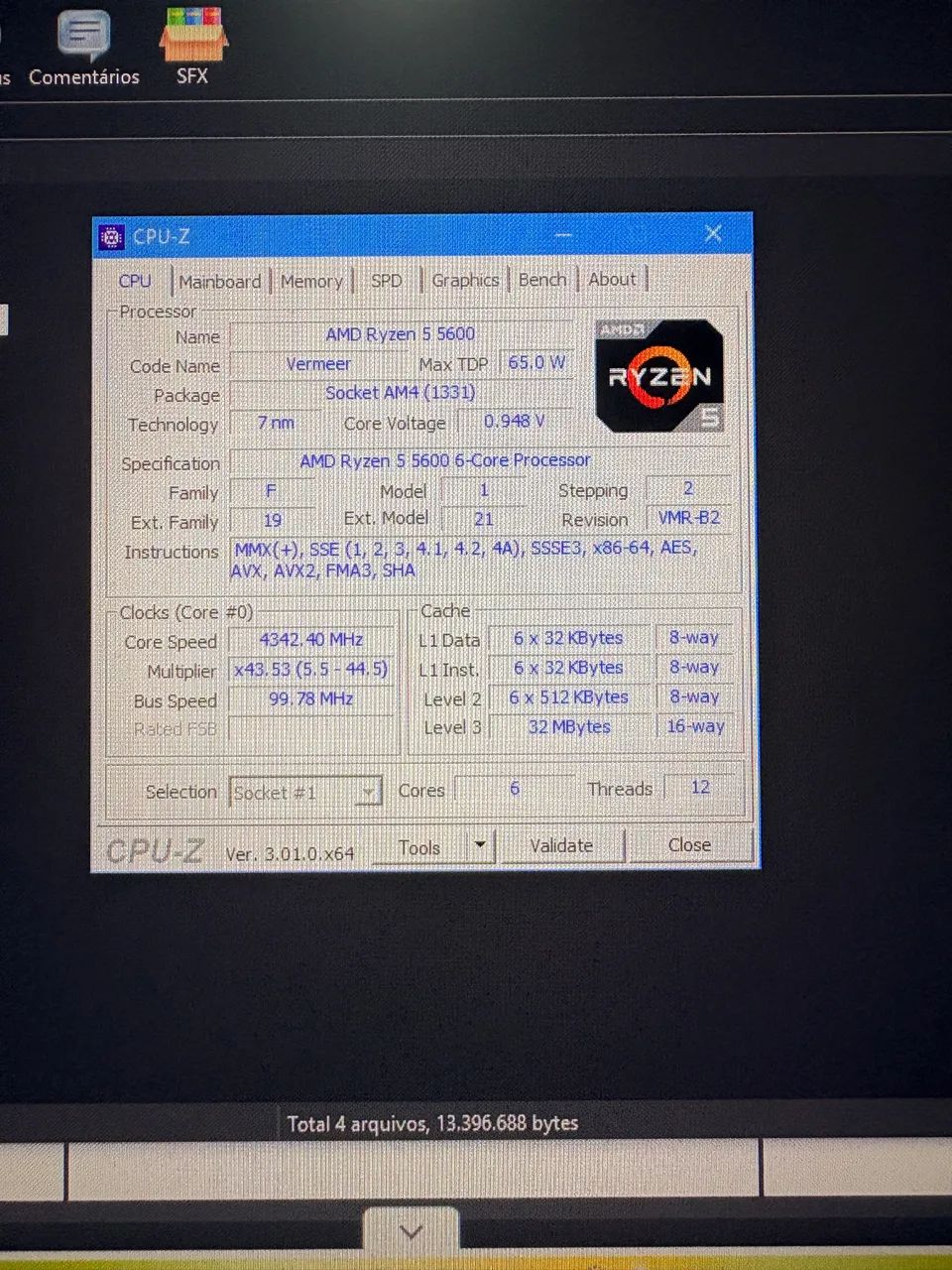 Processador AMD Ryzen 5 5600 - Foto 4