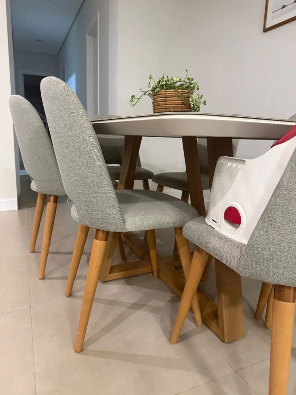 Mesa de jantar 6 lugares com cadeiras  - Foto 2
