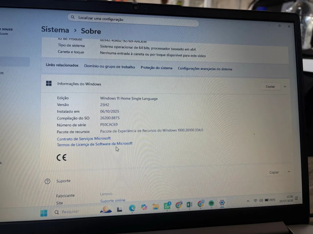 Notebook Lenovo 8g RAM 256gb  - Foto 5