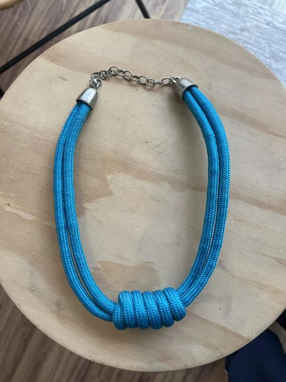 Colar de corda nó azul - Foto 4