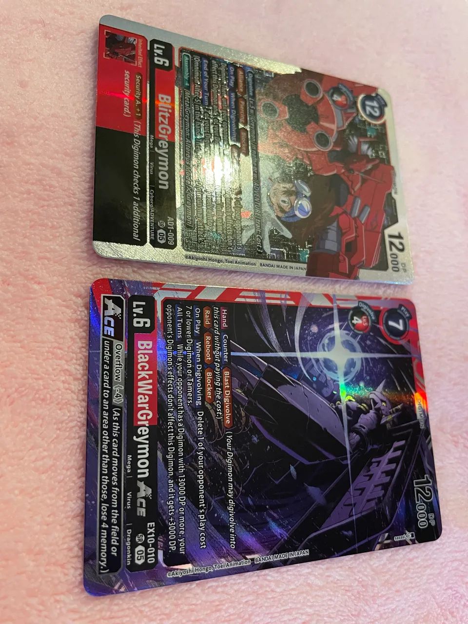 BlitzGreymon AD1-009 + BlackWarGreymon EX10-010 Digimon TCG Set - Foto 2