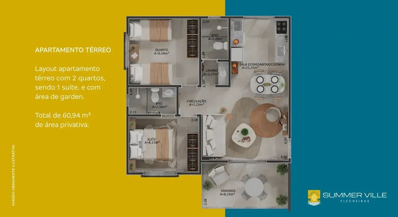 Imóvel para venda com 60 metros quadrados com 2 quartos em Flecheiras - Trairi - CE