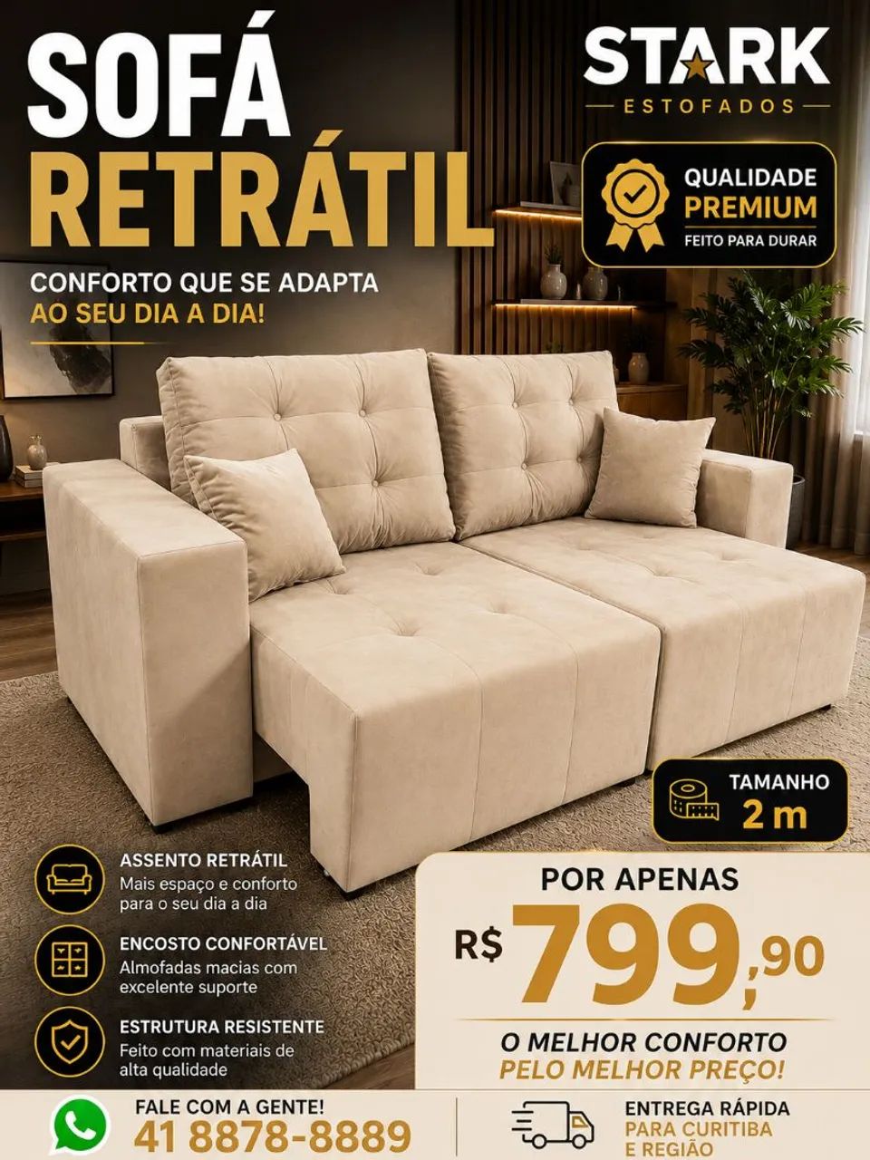 Sofá retrátil  - Foto 4