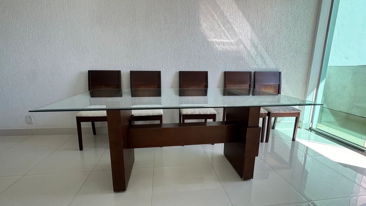 Mesa de jantar 6 lugares + 5 cadeiras de cortesia - Foto 3